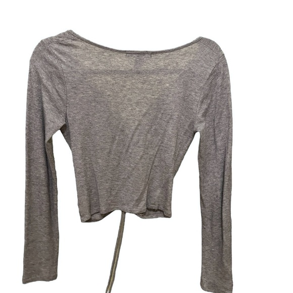 balletcore grey string top - Picture 2 of 2